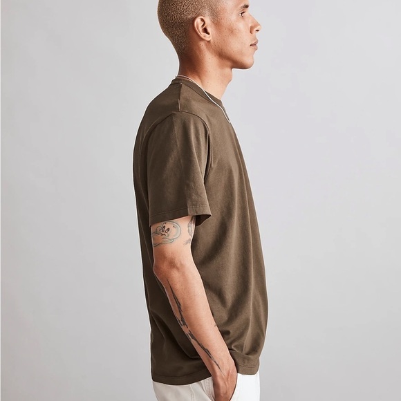 Madewell garment dyed allday crewneck tee dried olive green - Picture 2 of 7